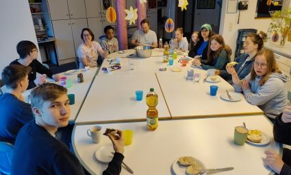 gemeinsames Frühstück