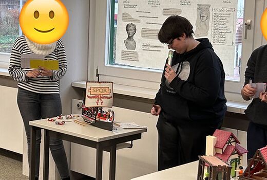 Präsentation der Ergebnisse vor der Parallelklasse