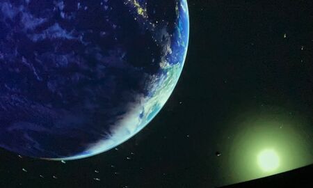 unsere Erde aus dem Weltall aufgenommen