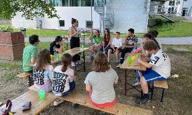 Die Lamas bei der Evaluation