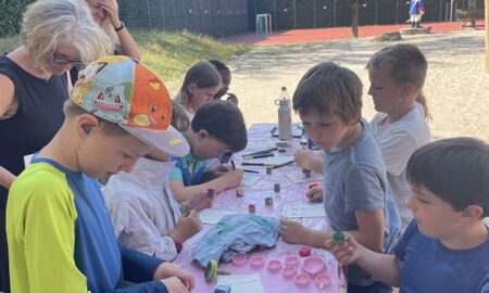 Kinder gestalten Duftsäckchen