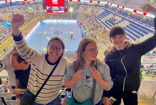 Jubelfoto zur Halbzeit