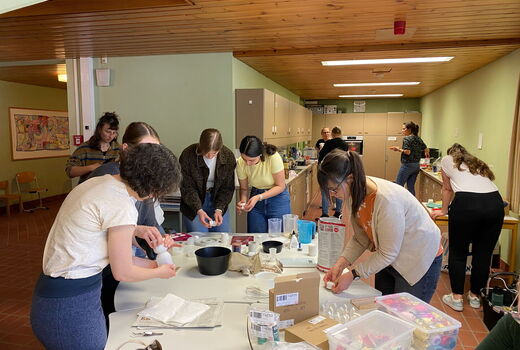 Personaltag gemeinsames basteln im Haus B