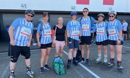 Gruppenfoto der Sportler und Sportlerinnen