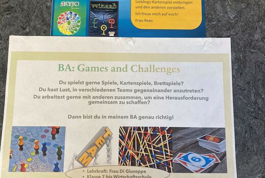 Plakat Games and challenges