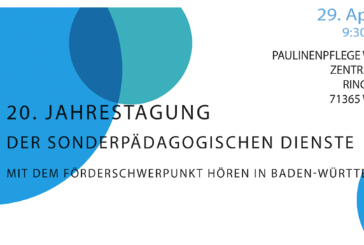 Flyer zur Jahrestagung der Sonderpädagogischen Dienste