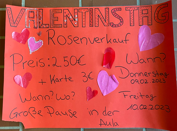 Valentinstag Rosenverkauf